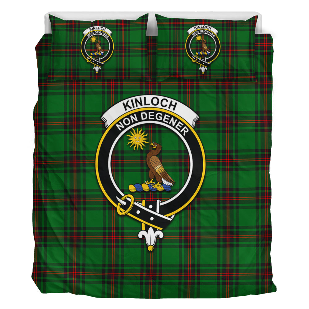 Kinloch Tartan Bedding Set with Family Crest - Tartan Vibes Clothing