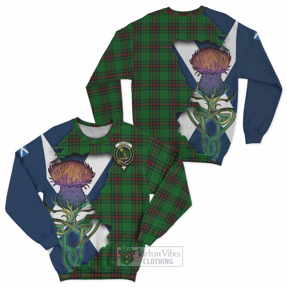 Kinloch Tartan Family Crest Sweatshirt Scottish Thistle Celtic Inspired - Tartan Vibes Clothing