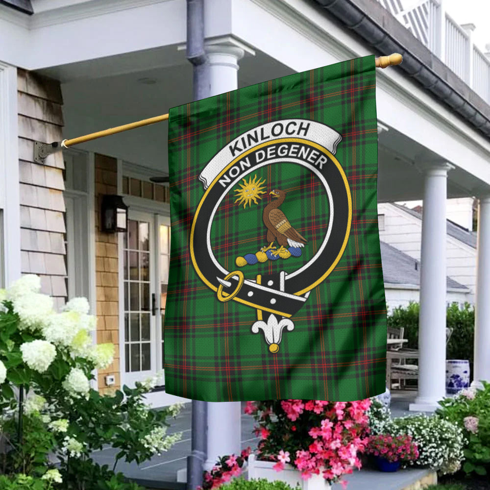 Kinloch Tartan Flag with Family Crest - Tartan Vibes Clothing