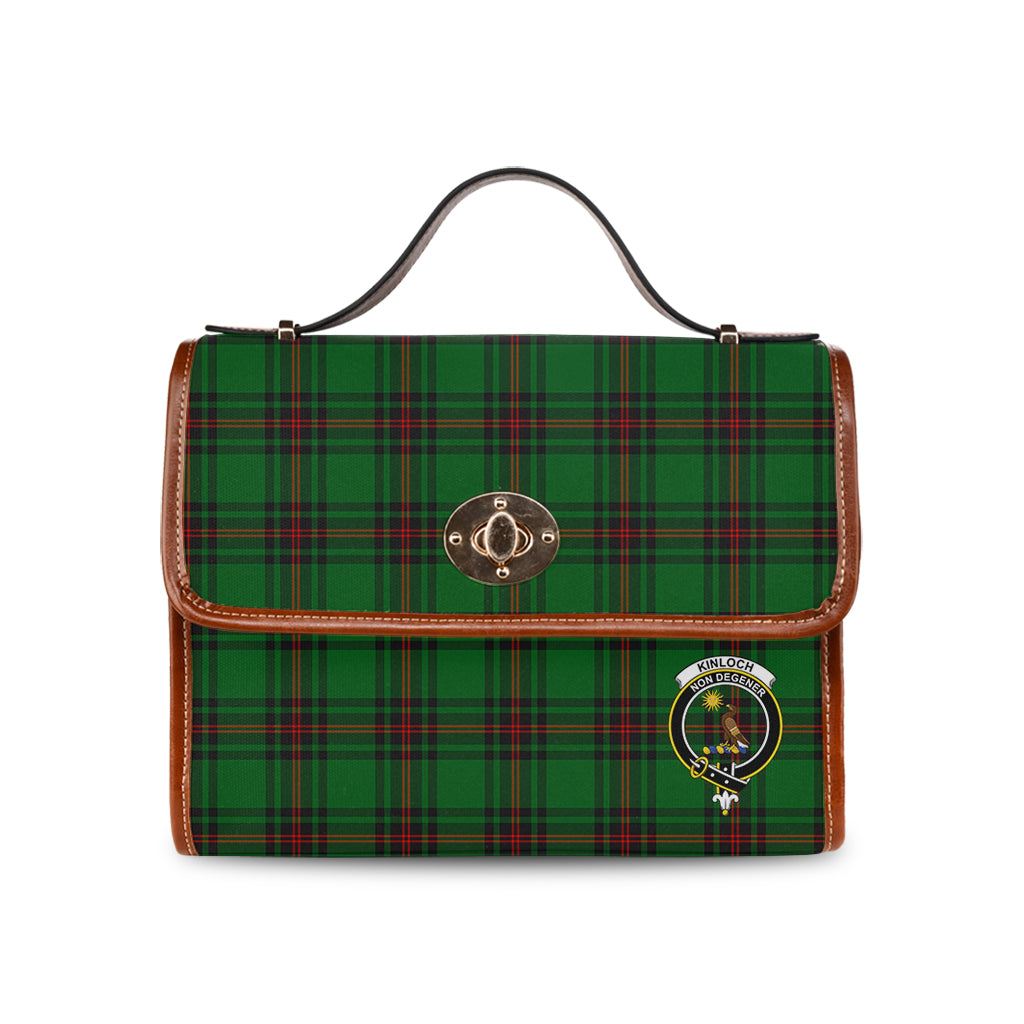 kinloch-tartan-leather-strap-waterproof-canvas-bag-with-family-crest