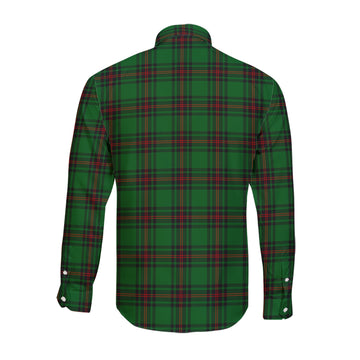 Kinloch Tartan Long Sleeve Button Up Shirt with Family Crest