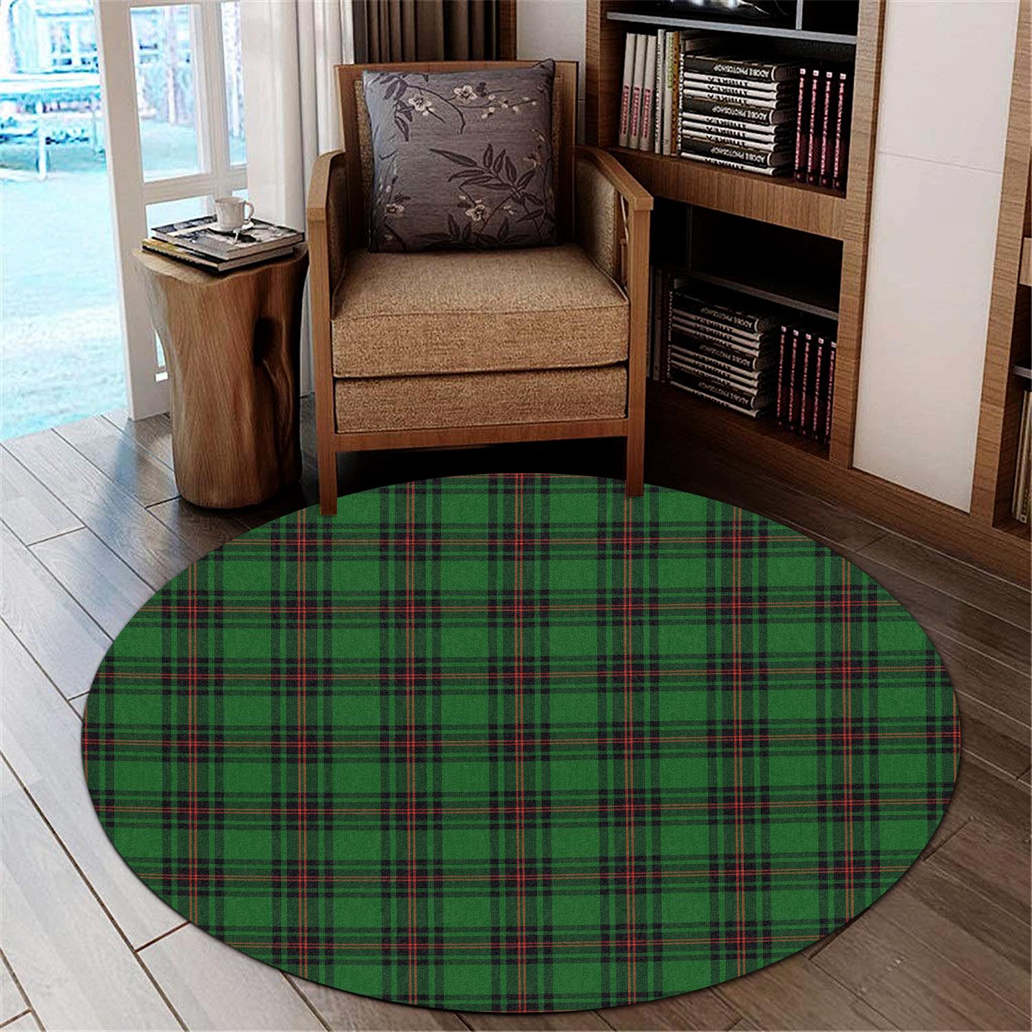 kinloch-tartan-round-rug