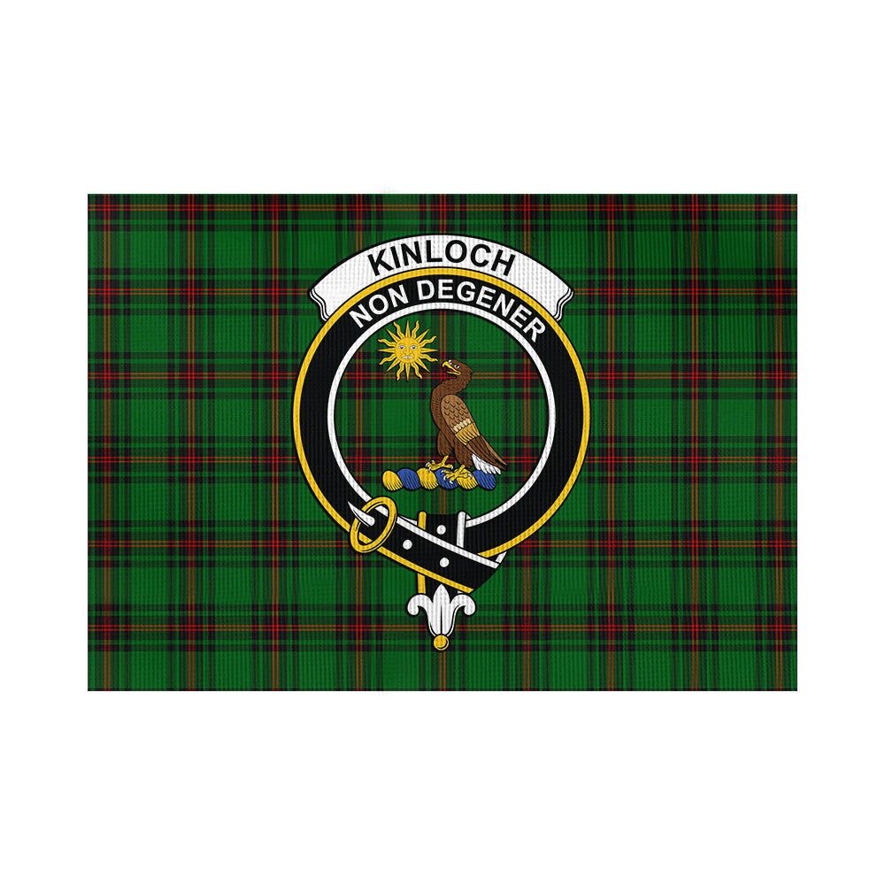 Kinloch Tartan Flag with Family Crest - Tartan Vibes Clothing