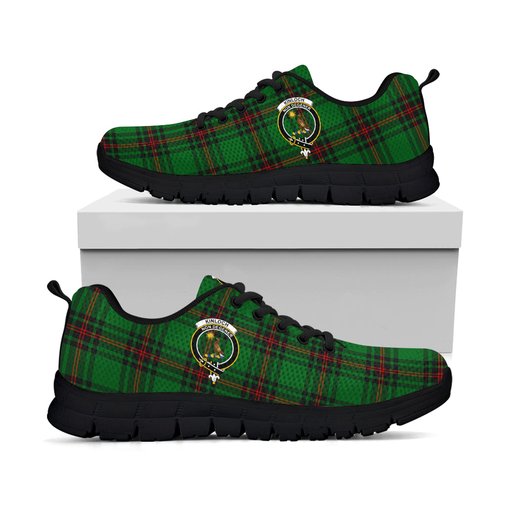 Kinloch Tartan Sneakers with Family Crest - Tartan Vibes Clothing