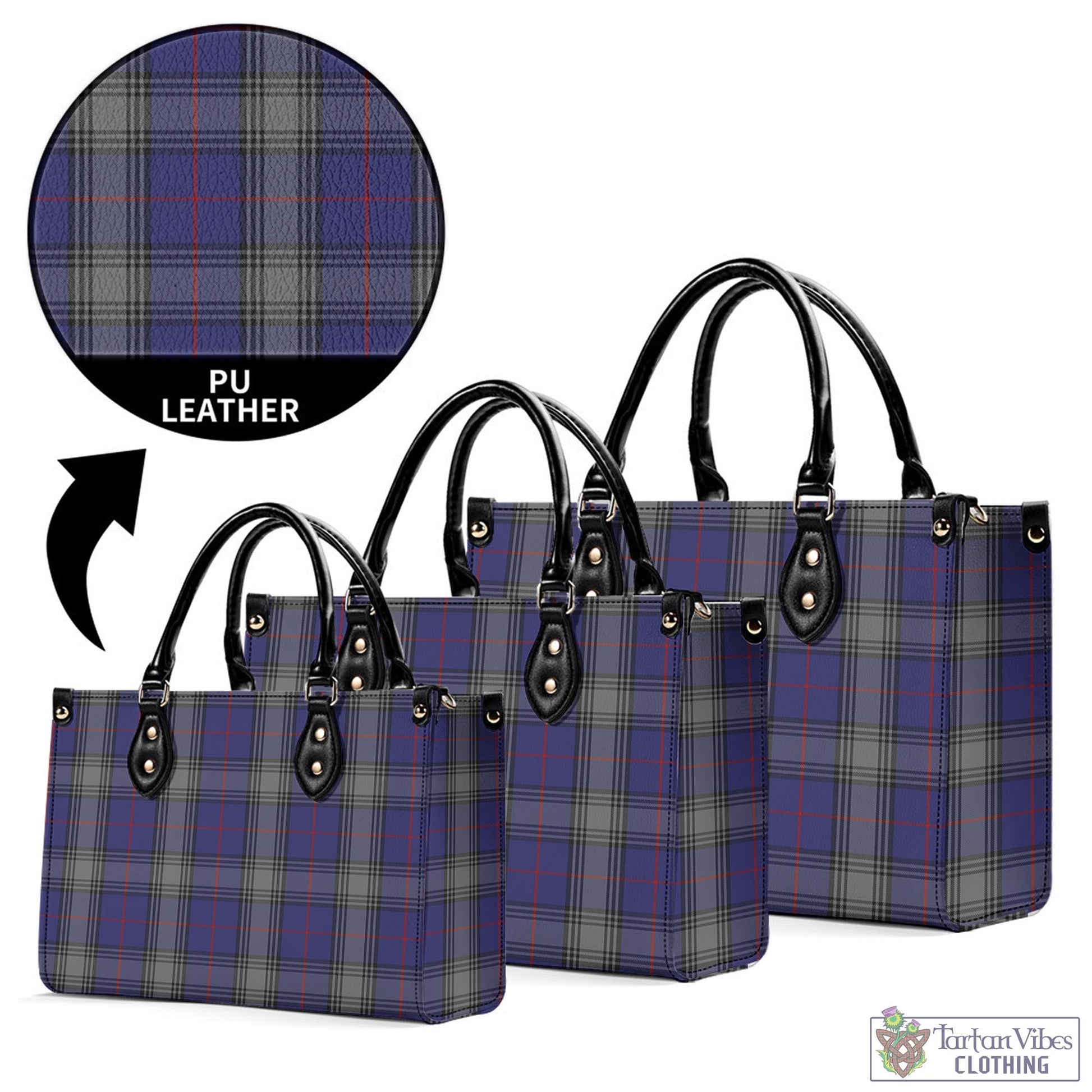 Tartan Vibes Clothing Kinnaird Tartan Luxury Leather Handbags