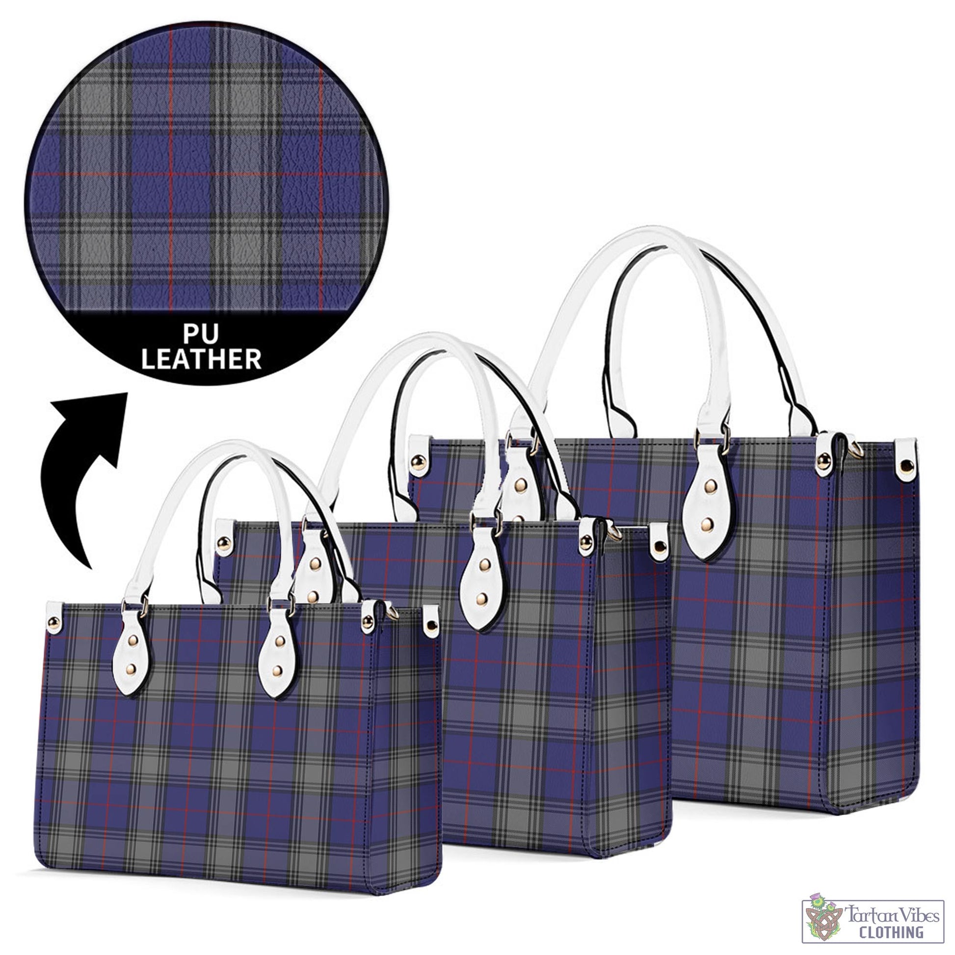 Tartan Vibes Clothing Kinnaird Tartan Luxury Leather Handbags