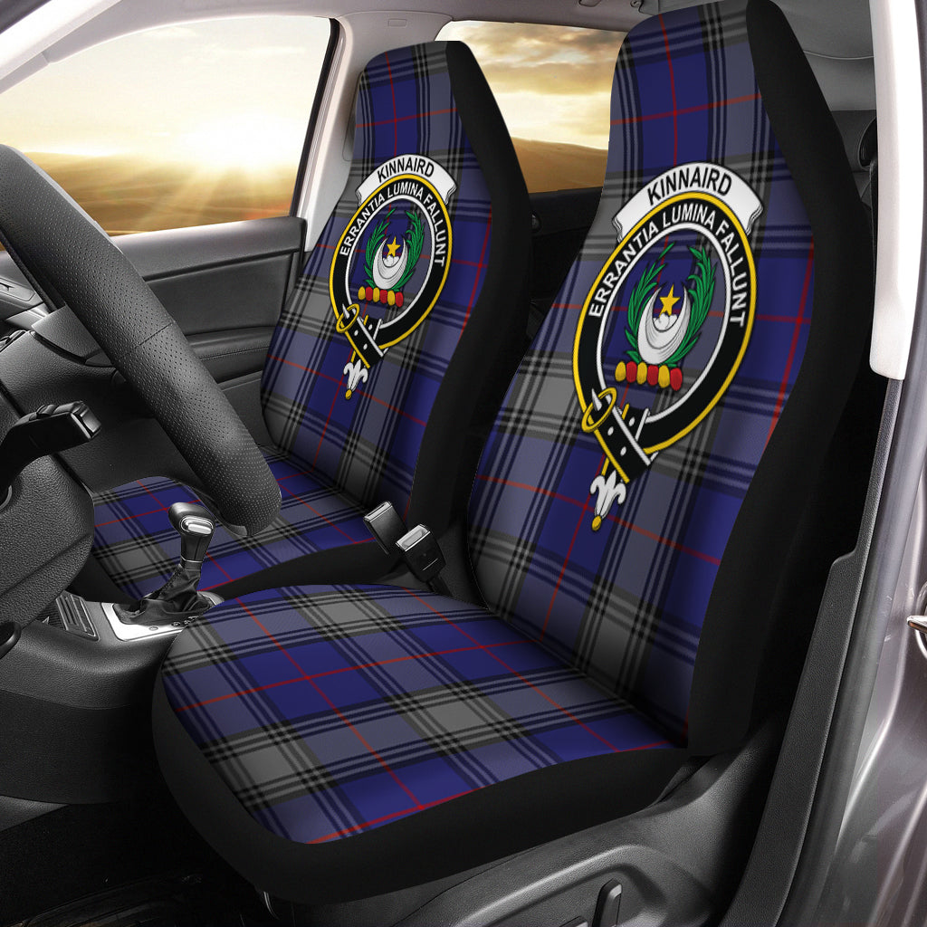 Kinnaird Tartan Car Seat Cover with Family Crest One Size - Tartanvibesclothing