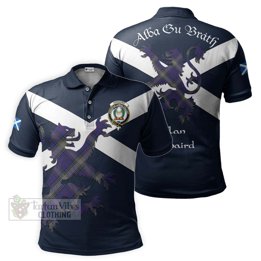 Tartan Vibes Clothing Kinnaird Tartan Lion Rampant Polo Shirt – Proudly Display Your Heritage with Alba Gu Brath and Clan Name