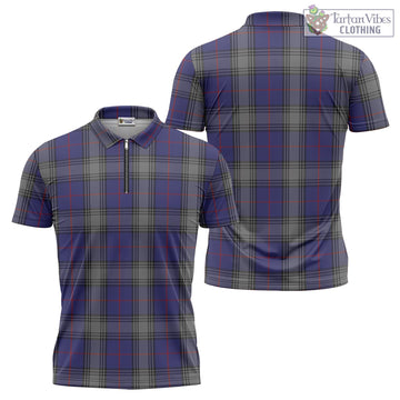 Kinnaird Tartan Zipper Polo Shirt