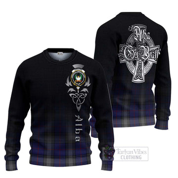 Kinnaird Tartan Ugly Sweater Featuring Alba Gu Brath Family Crest Celtic Inspired