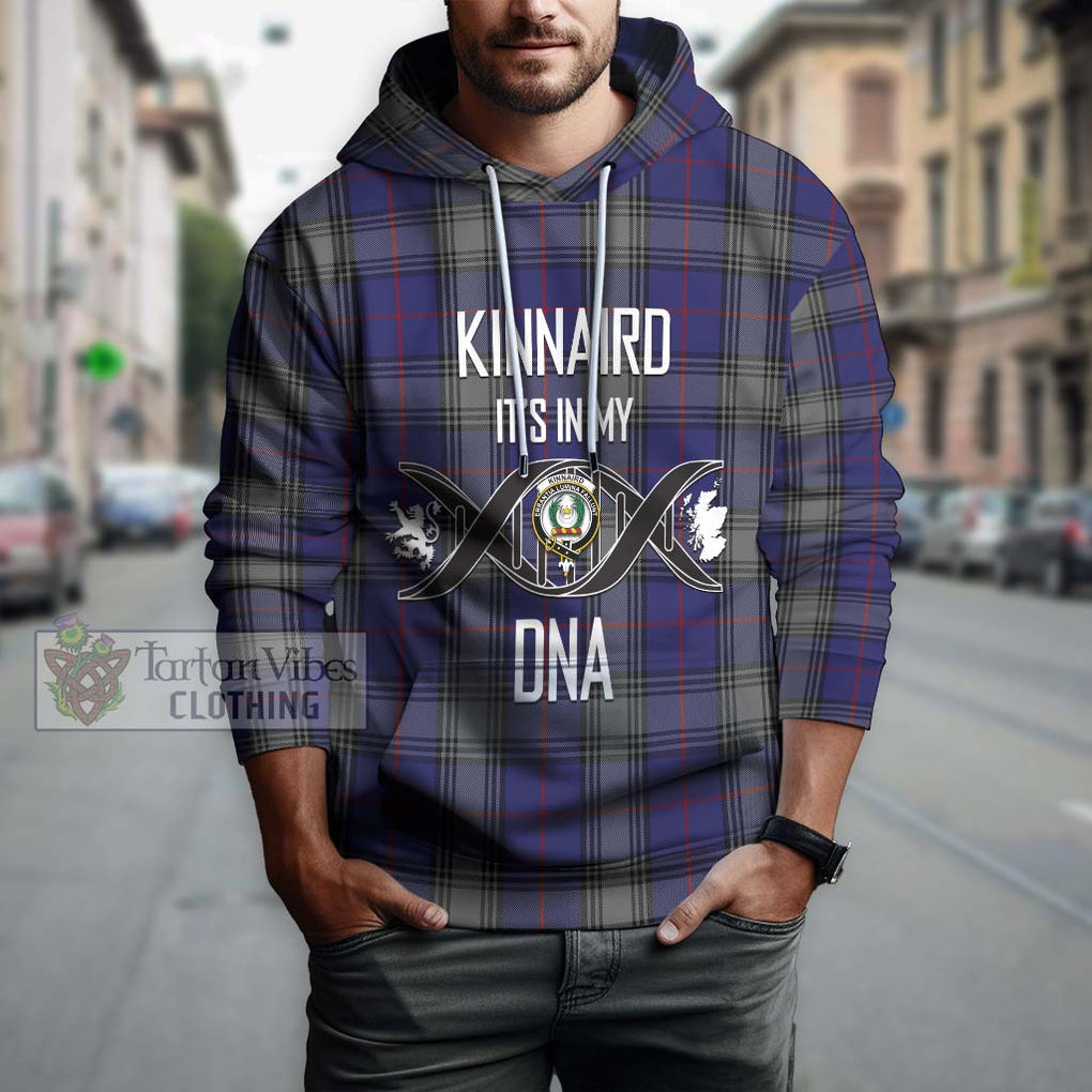 Kinnaird Tartan Hoodie with Family Crest DNA In Me Style Pullover Hoodie - Tartanvibesclothing Shop