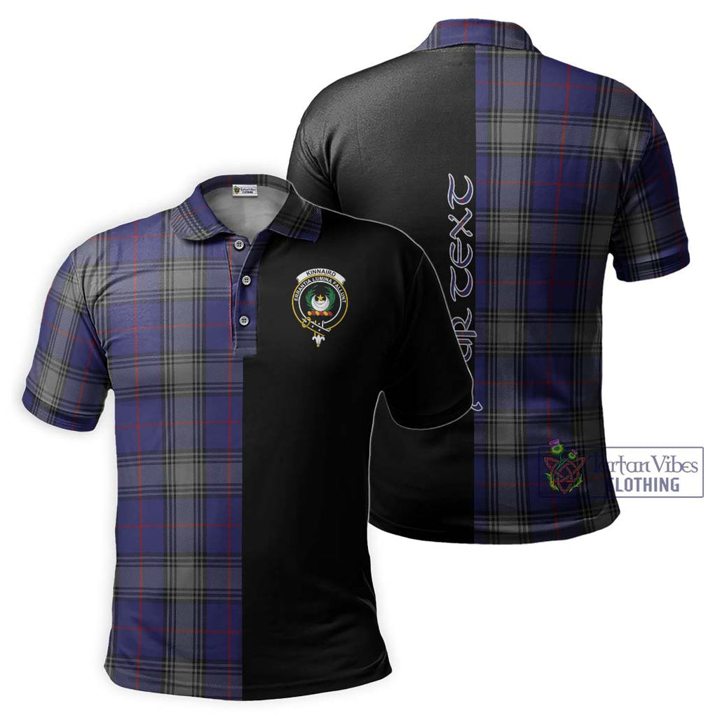 Kinnaird Tartan Polo Shirt with Family Crest and Half Of Me Style Kid - Tartanvibesclothing Shop