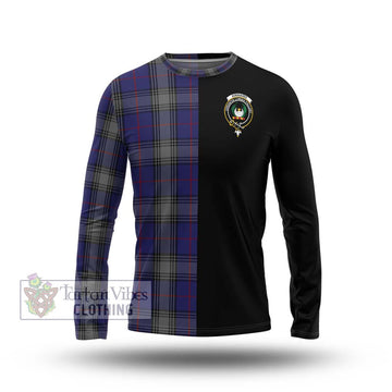 Kinnaird Tartan Long Sleeve T-Shirt with Family Crest and Half Of Me Style