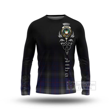 Kinnaird Tartan Long Sleeve T-Shirt Featuring Alba Gu Brath Family Crest Celtic Inspired