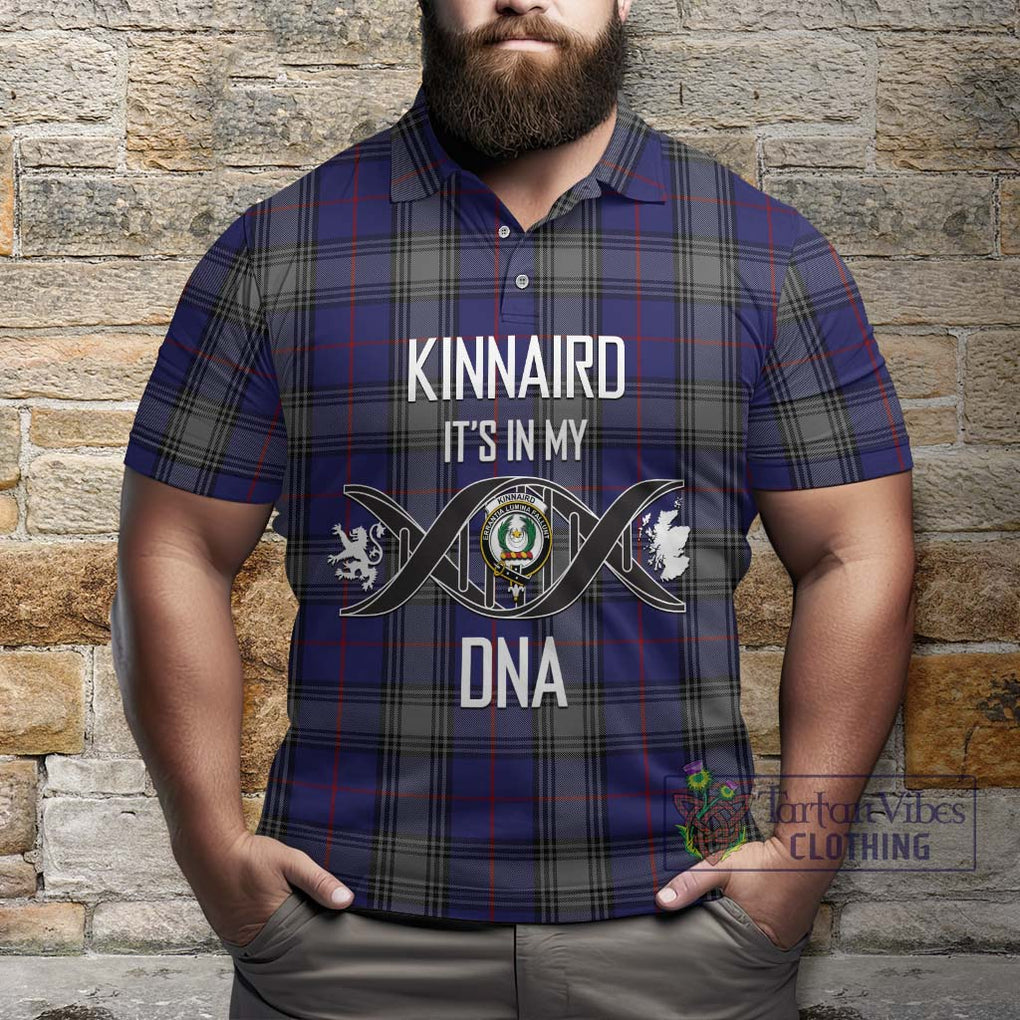 Kinnaird Tartan Polo Shirt with Family Crest DNA In Me Style Kid - Tartanvibesclothing Shop