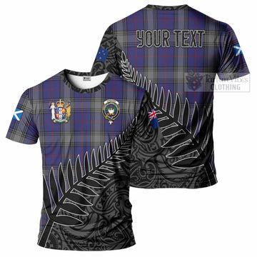 Kinnaird Crest Tartan T-Shirt with New Zealand Silver Fern Half Style