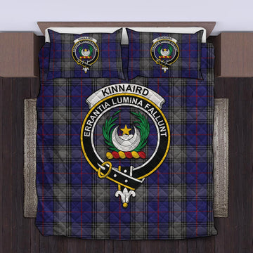 Kinnaird Tartan Quilt Bed Set with Family Crest