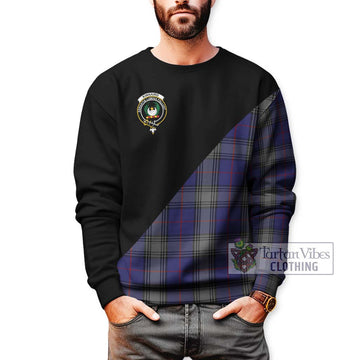 Kinnaird Tartan Sweatshirt with Family Crest and Military Logo Style