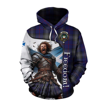 Kinnaird Crest Tartan Cotton Hoodie Inspired by the Freedom of Scottish Warrior