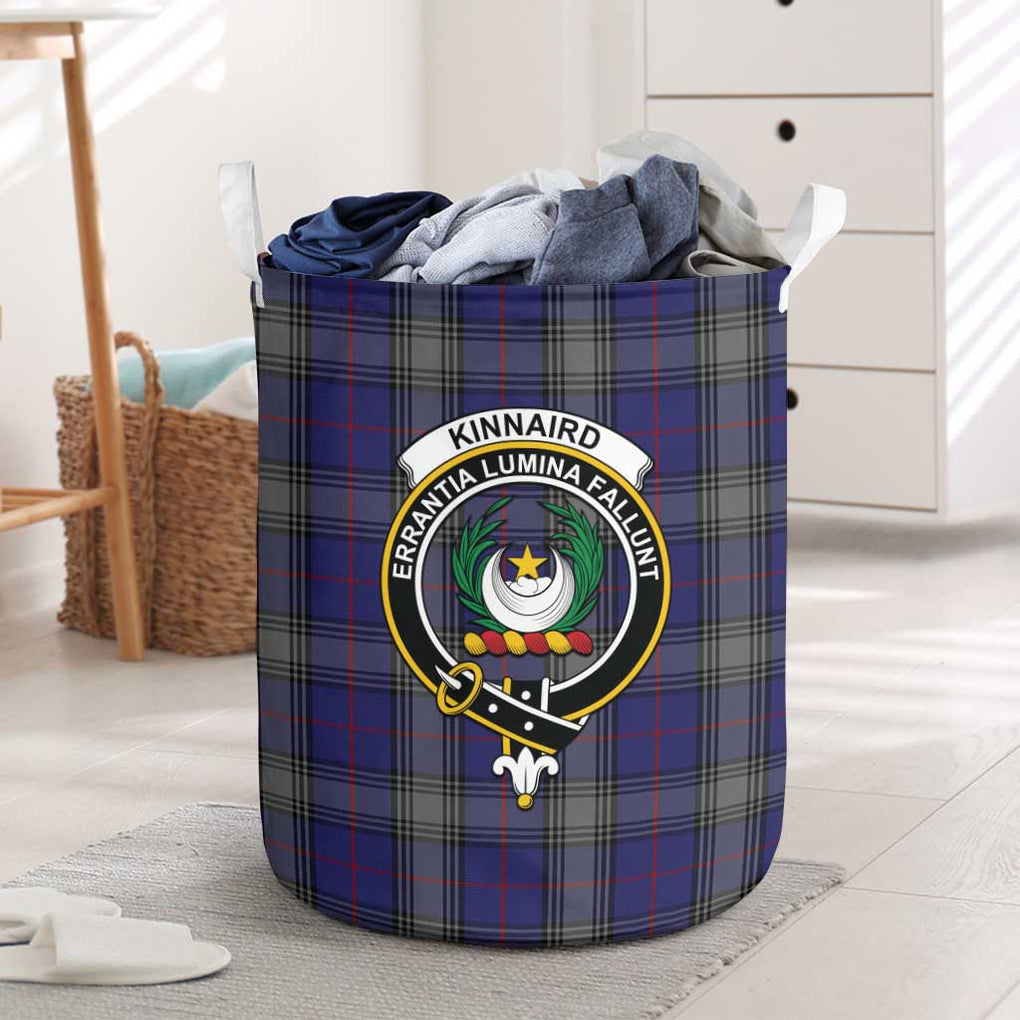 Kinnaird Tartan Laundry Basket with Family Crest One Size - Tartanvibesclothing Shop