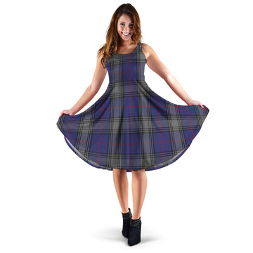 Kinnaird Tartan Sleeveless Midi Womens Dress