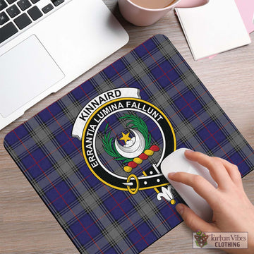 Kinnaird Tartan Mouse Pad with Family Crest