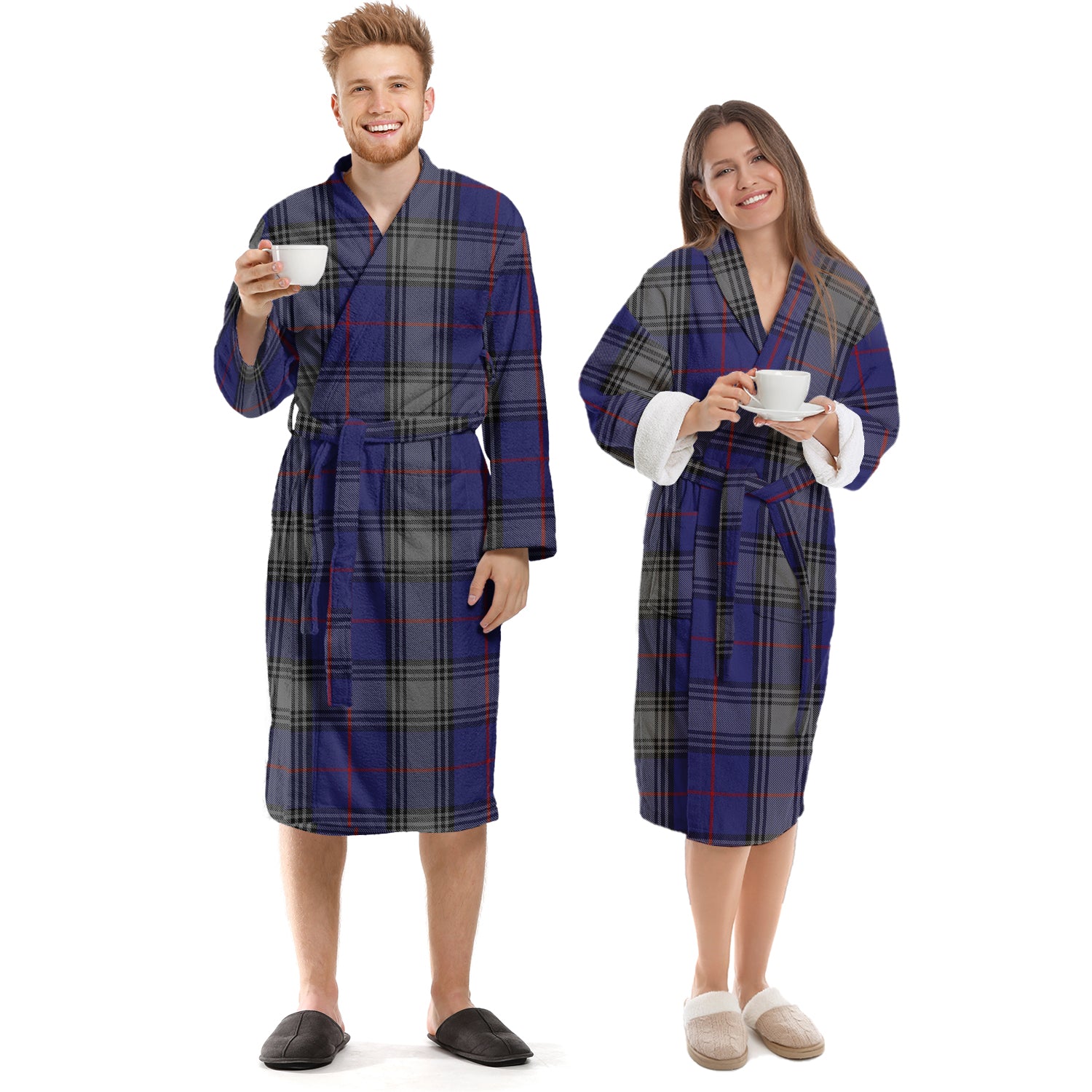 Kinnaird Tartan Bathrobe Unisex S - Tartan Vibes Clothing