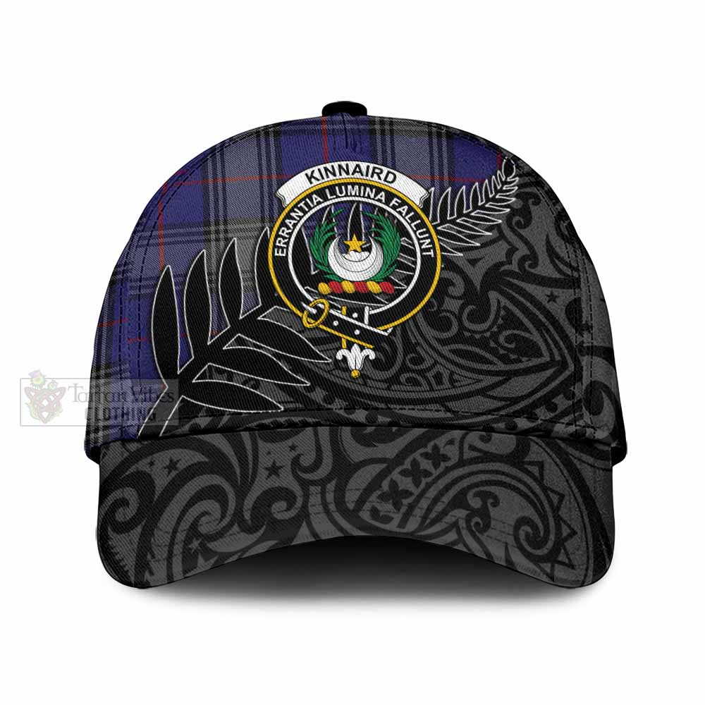 Tartan Vibes Clothing Kinnaird Tartan Classic Cap with New Zealand Silver Fern Half Style