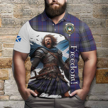 Kinnaird Crest Tartan Polo Shirt Inspired by the Freedom of Scottish Warrior