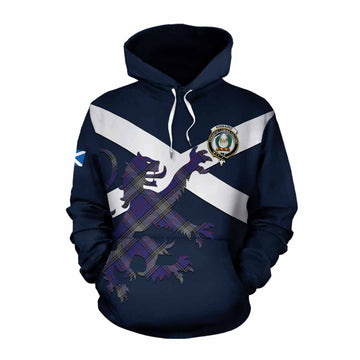 Kinnaird Tartan Lion Rampant Cotton Hoodie Proudly Display Your Heritage with Alba Gu Brath and Clan Name