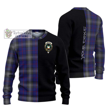 Kinnaird Tartan Ugly Sweater with Family Crest and Half Of Me Style