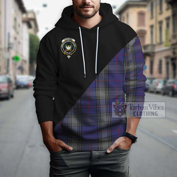 Kinnaird Tartan Hoodie with Family Crest and Military Logo Style