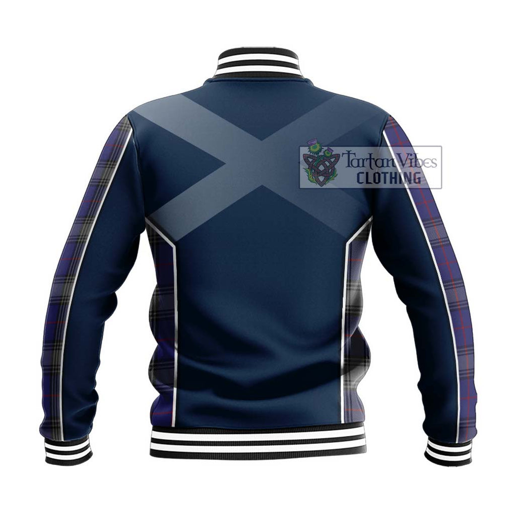 Kinnaird Tartan Baseball Jacket with Family Crest and Lion Rampant Vibes Sport Style - Tartan Vibes Clothing