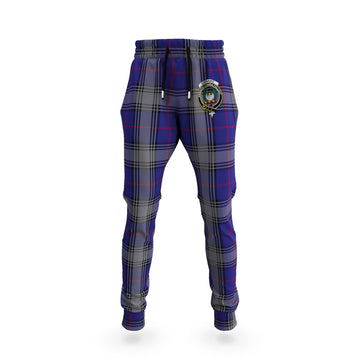 Kinnaird Tartan Joggers Pants with Family Crest