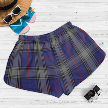 Kinnaird Tartan Womens Shorts with Family Crest