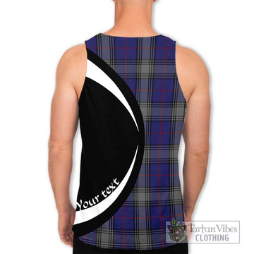 Kinnaird Tartan Men's Tank Top with Family Crest Circle Style