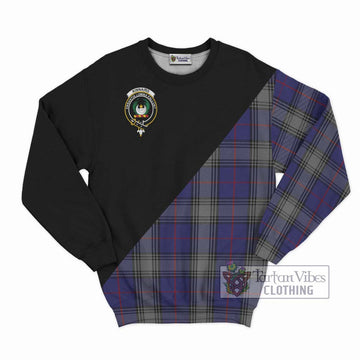 Kinnaird Tartan Sweatshirt with Family Crest and Military Logo Style