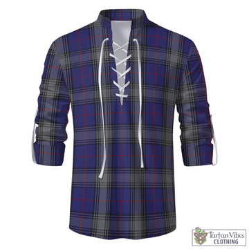 Kinnaird Tartan Men's Scottish Traditional Jacobite Ghillie Kilt Shirt