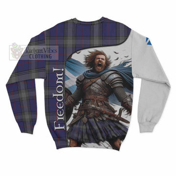 Kinnaird Crest Tartan Sweatshirt Inspired by the Freedom of Scottish Warrior