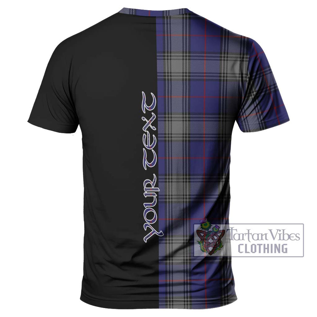 Kinnaird Tartan T-Shirt with Family Crest and Half Of Me Style - Tartanvibesclothing Shop