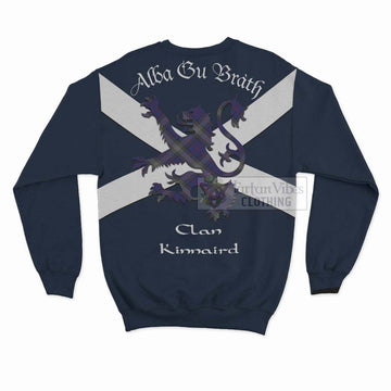 Kinnaird Tartan Lion Rampant Sweatshirt  Proudly Display Your Heritage with Alba Gu Brath and Clan Name