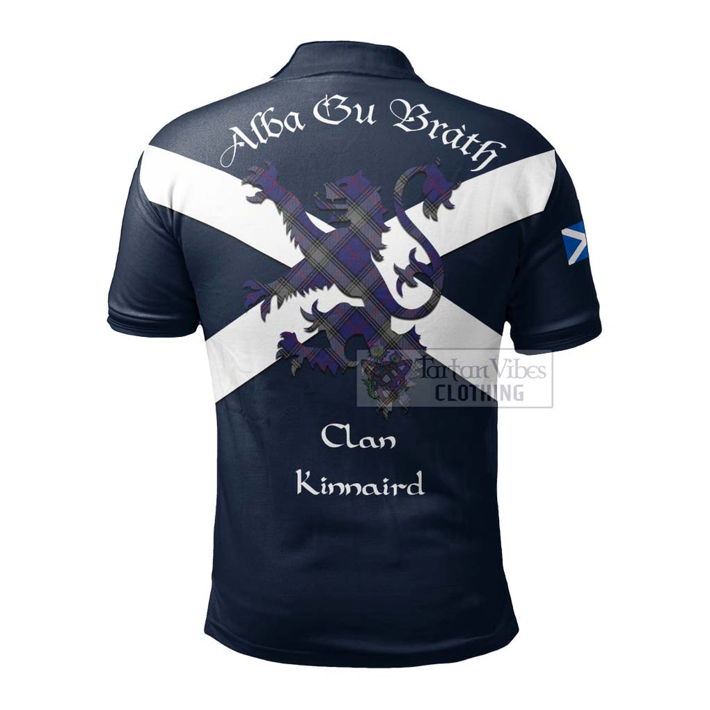 Tartan Vibes Clothing Kinnaird Tartan Lion Rampant Polo Shirt – Proudly Display Your Heritage with Alba Gu Brath and Clan Name