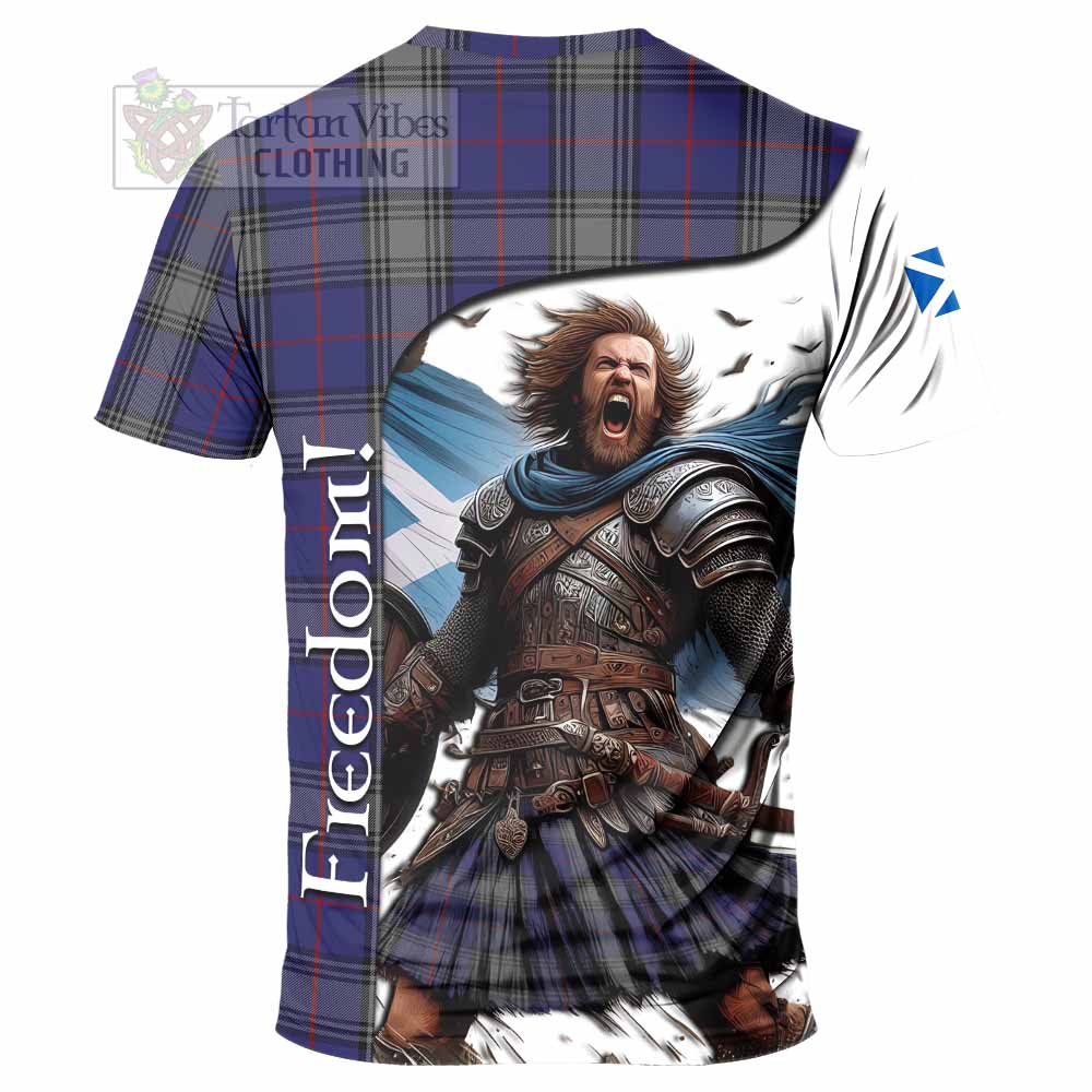 Kinnaird Crest Tartan T-Shirt Inspired by the Freedom of Scottish Warrior