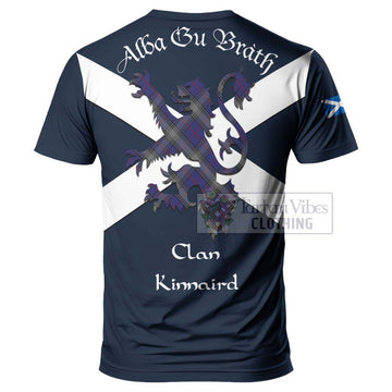 Kinnaird Tartan Lion Rampant T-Shirt Proudly Display Your Heritage with Alba Gu Brath and Clan Name