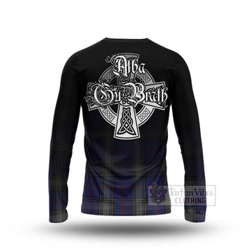 Kinnaird Tartan Long Sleeve T-Shirt Featuring Alba Gu Brath Family Crest Celtic Inspired