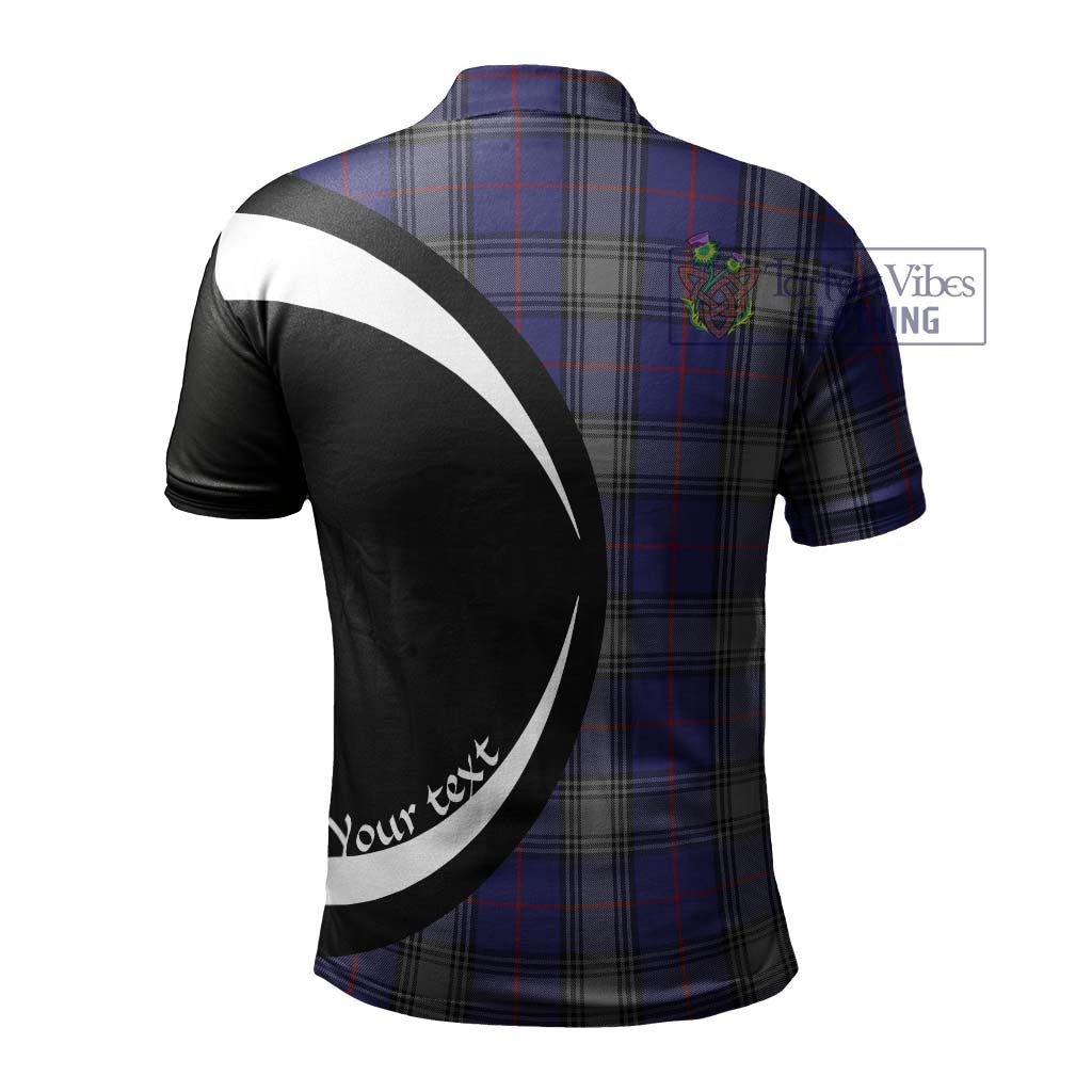 Kinnaird Tartan Men's Polo Shirt with Family Crest Circle Style - Tartan Vibes Clothing