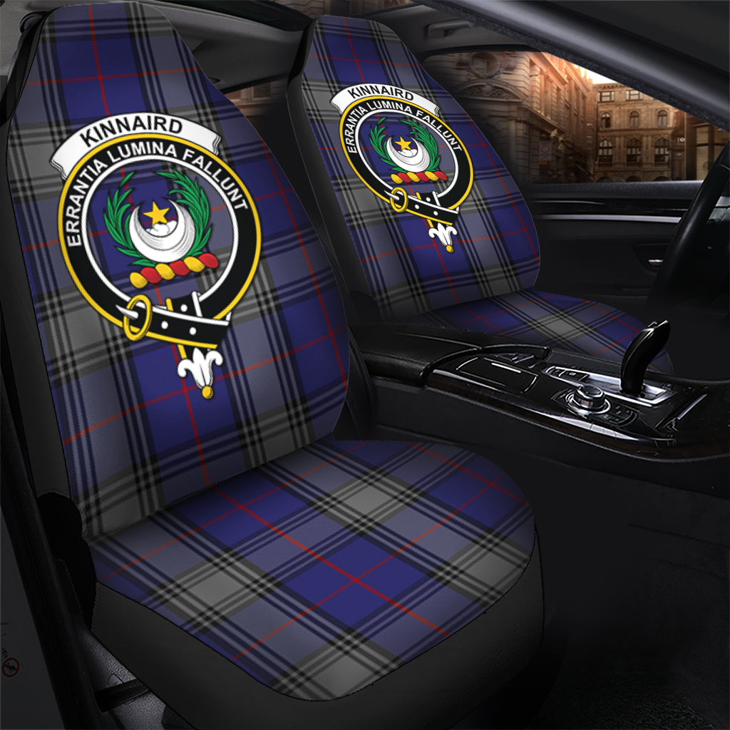 Kinnaird Tartan Car Seat Cover with Family Crest - Tartanvibesclothing