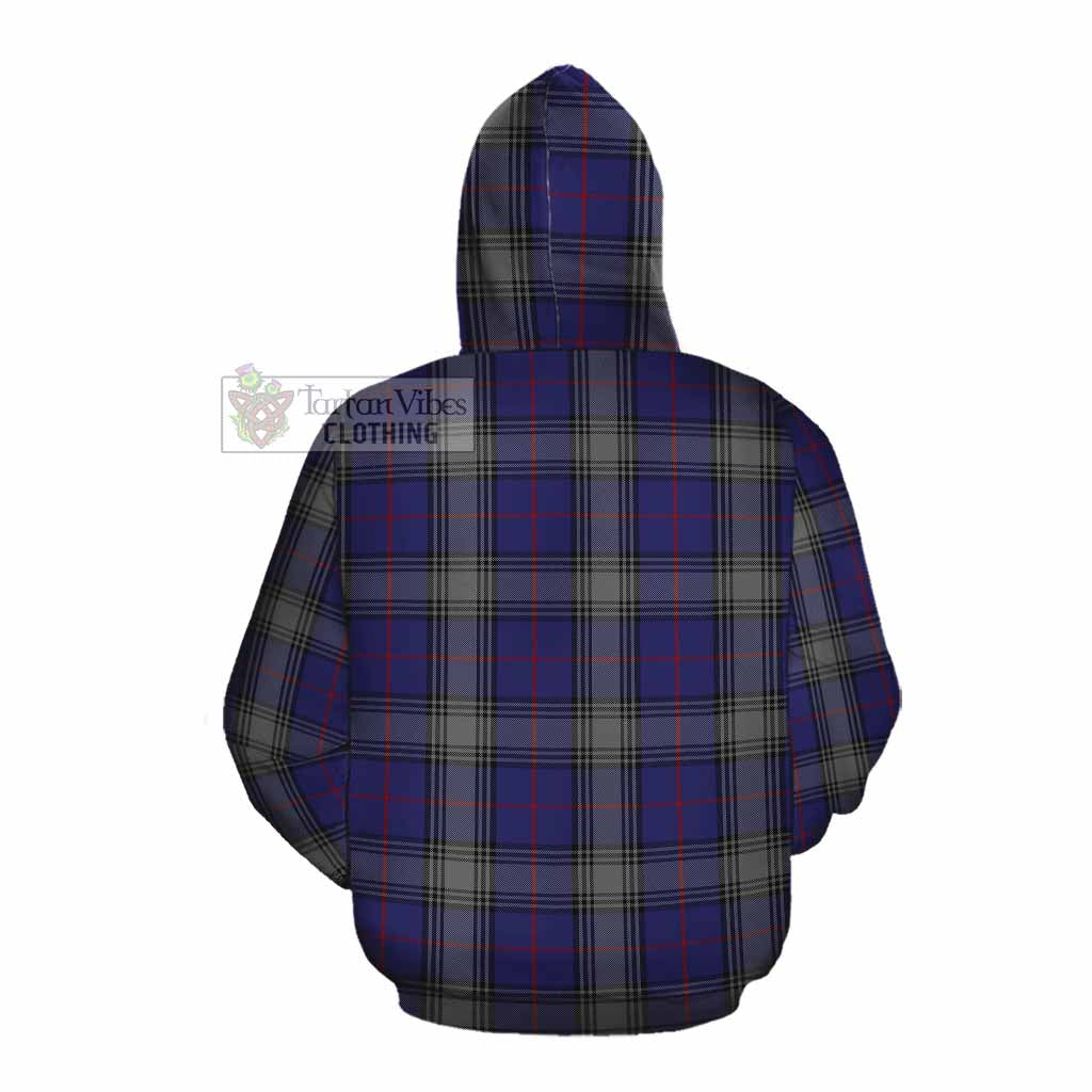 Tartan Vibes Clothing Kinnaird Tartan Cotton Hoodie with Family Crest DNA In Me Style