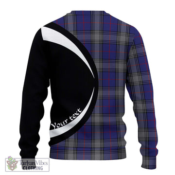 Kinnaird Tartan Ugly Sweater with Family Crest Circle Style