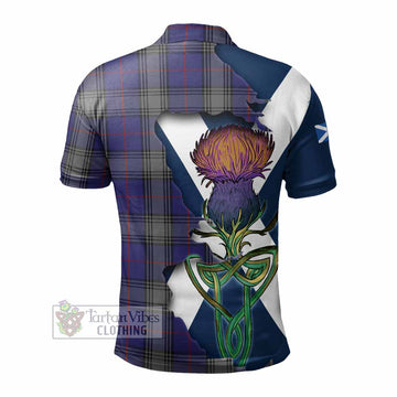 Kinnaird Tartan Family Crest Polo Shirt Scottish Thistle Celtic Inspired - Tartan Vibes Clothing
